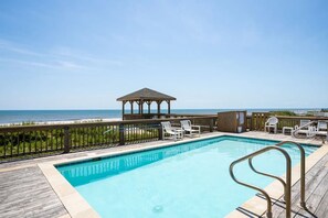 Your private oasis: cool off in the pool, soak up the sun, and let the ocean soundtrack set the mood.