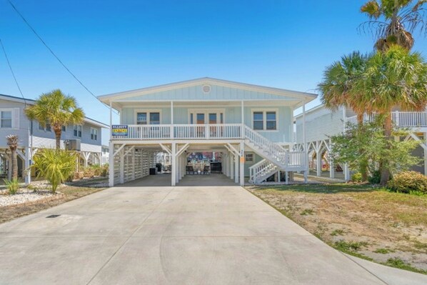 The Reagan is located on the channel in Cherry Grove Beach.