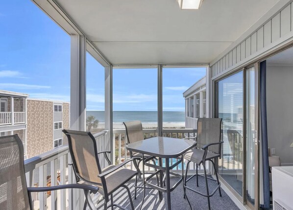 Take in the amazing beach views from the top floor!