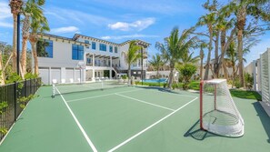 Rear Elevation - Resort Style Pool w/ Waterslide and Oversized Spa - Mini Golf, Pickleball, Hockey, Basketball and Ping Pong