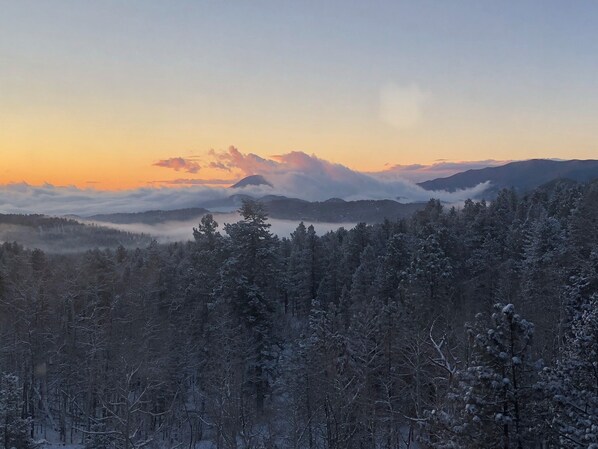 Morning view from the cabin deck.