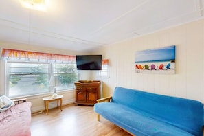 enjoy views of the ocean from this bedroom/ flex room.