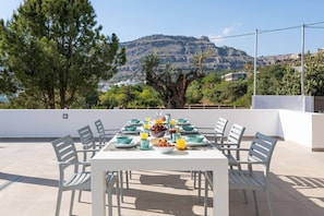 Superb Rhodes Villa | Villa Nyx & Helios | 3 Bedrooms | Private Pool | Lovely Furnished Terrace | Shaded Outdoor Dining Area | Prime Location | Pefkos | Lindos