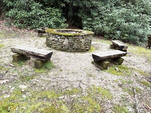 Amazing FIRE PIT at the water's edge.  Perfect place to enjoy a summer evening.