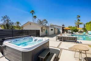 Soak in the hot tub