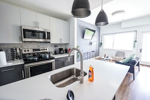 Unleash your inner chef in our well-equipped kitchen, complete with top-notch appliances and a comprehensive range of cooking essentials. #ChefMode