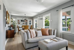 Chic and Cozy – White & Gray Themed Living Space