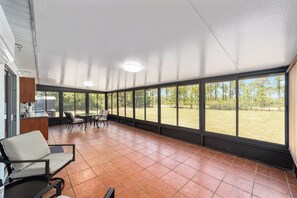 The highlight of this property is the large all sunroom with heat/ac overlooking the greenway!