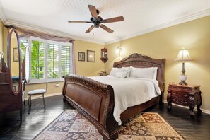 Master bedroom with King size bed