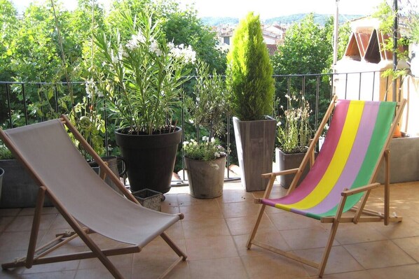 Calme et détente sur la terrasse