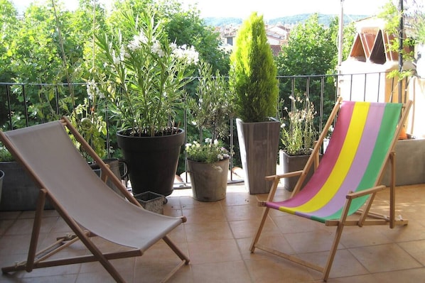 Calme et détente sur la terrasse