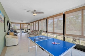 Ping Pong table makes for a fun time for all