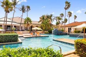 Relax and unwind at the stunning pool of Tierra del Sol Resort.