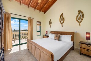 Cozy bedroom with a view—perfect for a relaxing getaway.