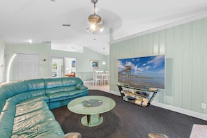 Living room with flat screen TV