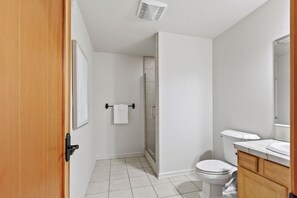 Bottom level bathroom
