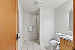 Bottom level bathroom