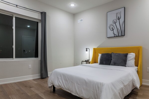 Experience the perfect retreat in our cute bedroom, offering a charming ambiance to unwind and recharge after a busy day. #BedroomBliss #PeacefulSlumber #RestfulNights 