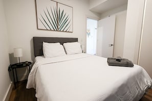 Immerse yourself in the tranquil atmosphere of our elegantly furnished, snug bedroom, crafted for utmost relaxation. #CozyRetreat