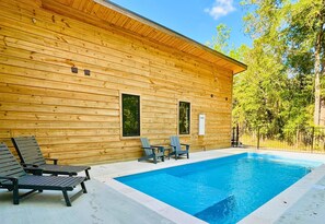 Your private pool paradise awaits—perfect for sunny swims, afternoon lounging, and evening dips under the stars.