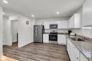 Indoors, Floor, Flooring, Kitchen, Appliance