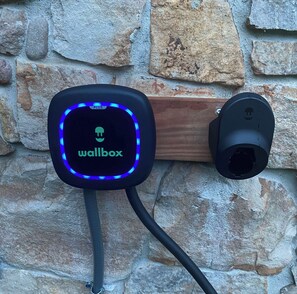 Ask us about our EV charger for electric vehicles.