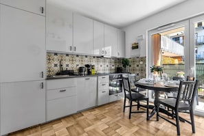 Kitchen with Dining Area | Book Now with RENTUJEMY.COM