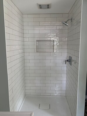 Downstairs bathroom shower