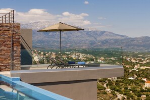 Modern Crete Villa | Villa Azure Horizon | 4 Bedrooms | Large Terrace with Private Pool | Luxury & Privacy | Parking Area | Chania