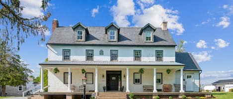 front of the house