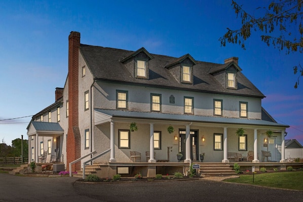 front of the house