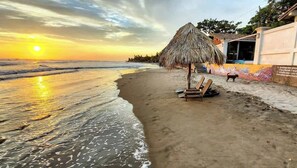 Our Evening Sunsets are amazing - Relax in our Rancher beach seating to enjoy the view.