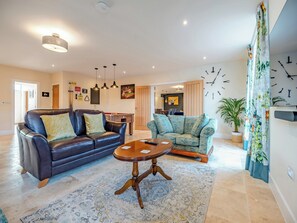 Living area with interconnecting door to Old Barn 1  | Old Barn 2 - Bedborough Farm Cottages, Wimborne