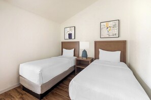 Comfortable 2 Twin beds; perfect for your vacation!