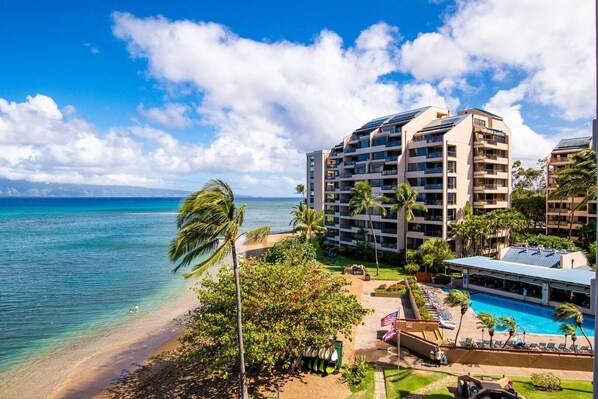 Aerial view of Sands of Kahana
