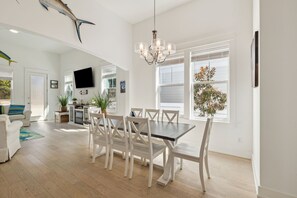 Seating for 8 at the table