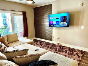 60 inch Smart TV, all shows and apps available