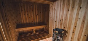 Inside the Kura sauna