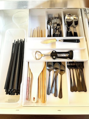 Cutlery provided