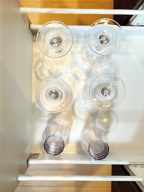 There are also several glasses