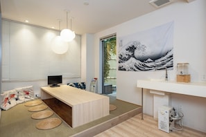 Living room with sunken kotatsu