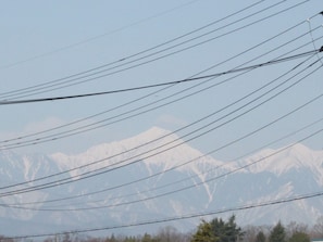 Mount Jonen seen from the second floor window