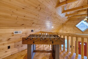 Foosball table.