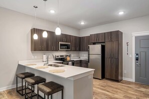 Dining area and kitchen