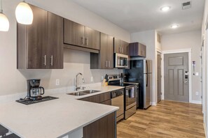 Kitchen and dining area