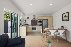 Open plan living and dining