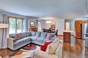 Where everyone stays connected—from kitchen to couch