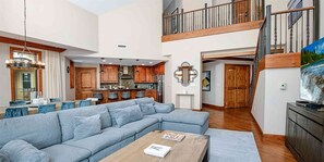 Multi - level with fireplace