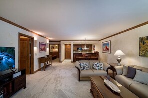 Each condo features fireplace, dining area, sofa bed balcony and fully equipped kitchens