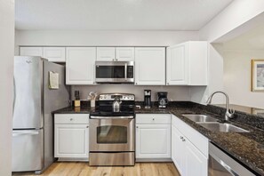 Prepare your favorite meals in the full kitchen 